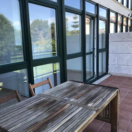 Apartamento Con Terraza Primera Linea De Playa Finisterre Bagian luar foto